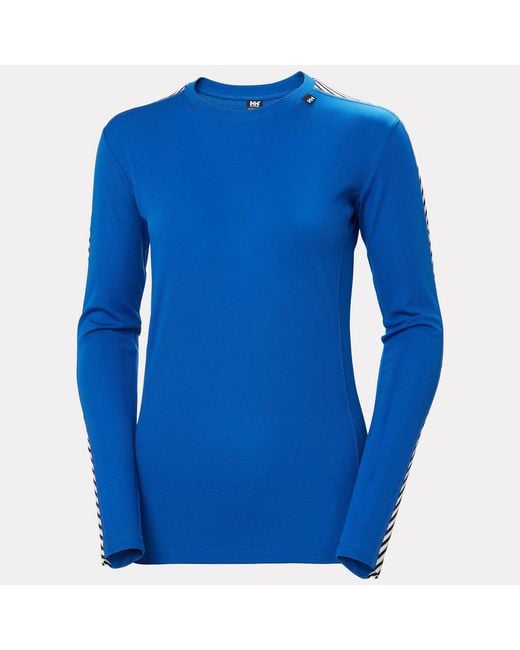 Helly Hansen Blue Hh Lifa Crew Performance Base Layer