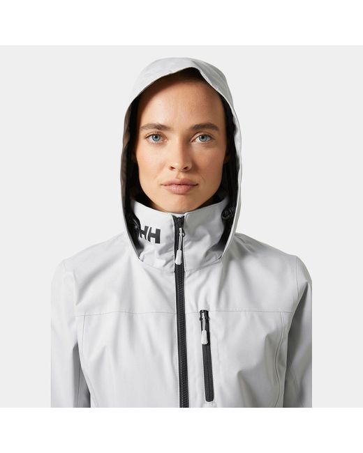 Helly Hansen Gray Crew Hooded Jacket 2.0