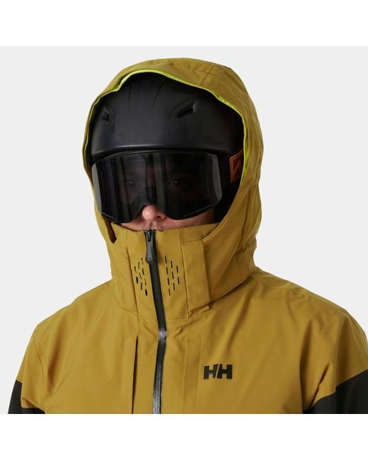Helly Hansen Black Alpha Infinity Waterproof Ski Jacket for men