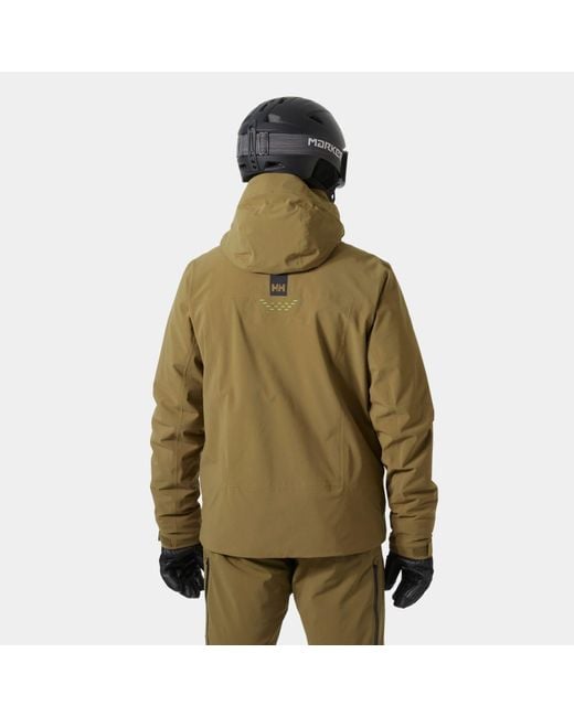 Helly Hansen Green Alpha Lifaloft Lightweight Ski Jacket for men