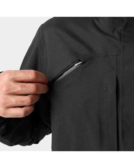 Helly Hansen Black Sogn Patrol Shell Jacket for men
