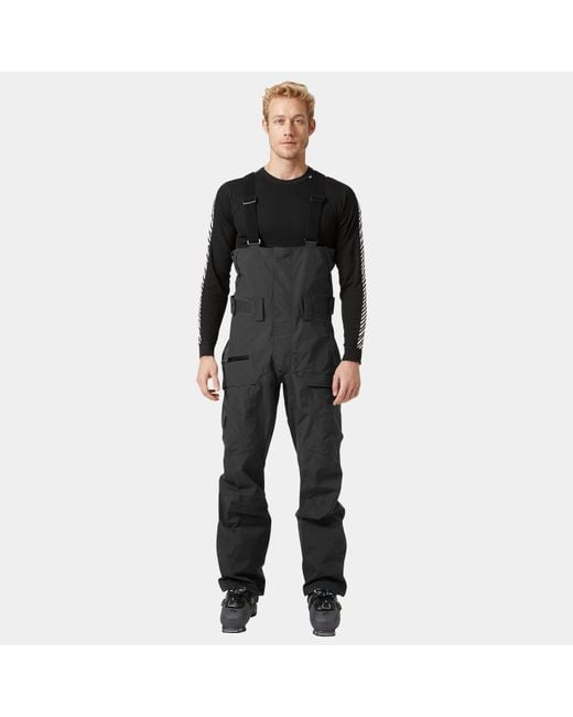 Helly Hansen Black Sogn Bib Shell Ski Pants for men