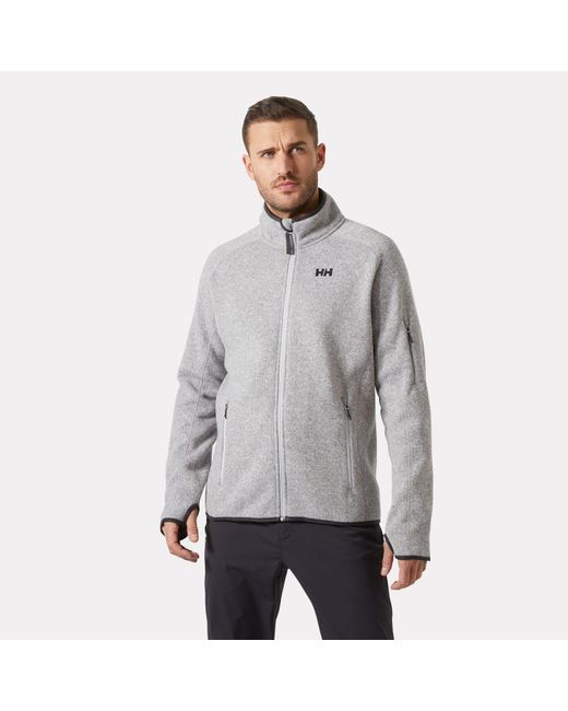 Helly Hansen Gray Varde Fleece Jacket 2.0 for men