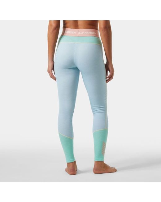 Helly Hansen Blue Lifa Merino Midweight Base Layer Pants