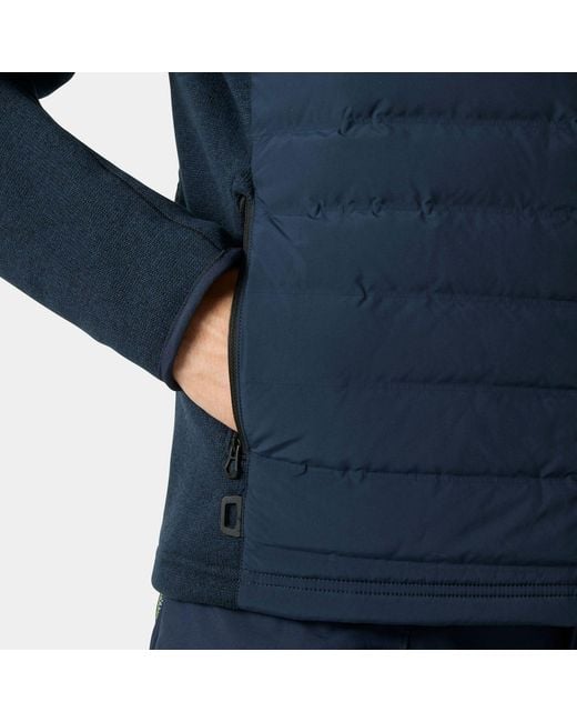 Helly Hansen Blue Skagen Hybrid Knit Insulator for men