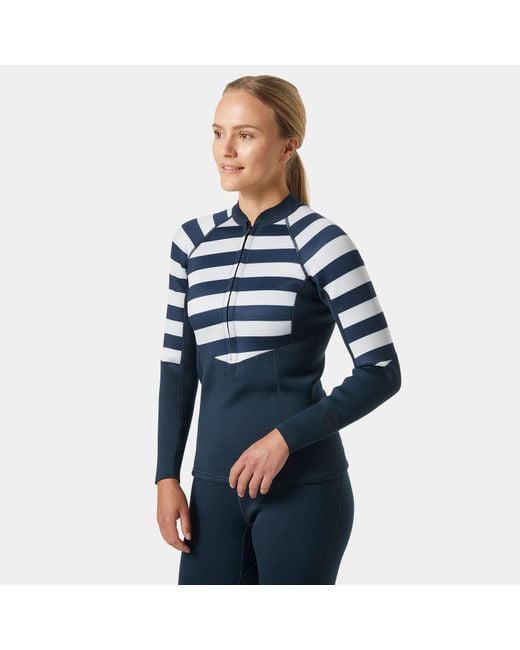 Helly Hansen Blue Waterwear Half-Zip Jacket