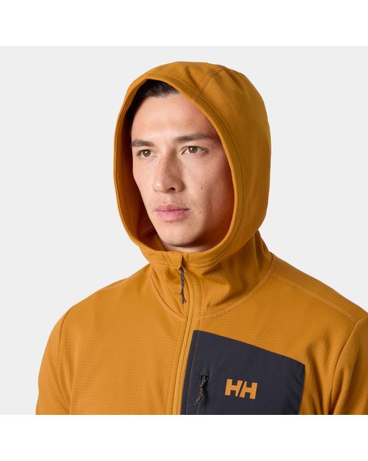 Helly Hansen Orange Versalite Hooded Fleece Jacket for men