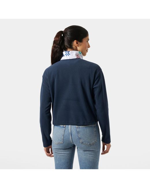 Daybreaker Cropped Pile di Helly Hansen in Blue