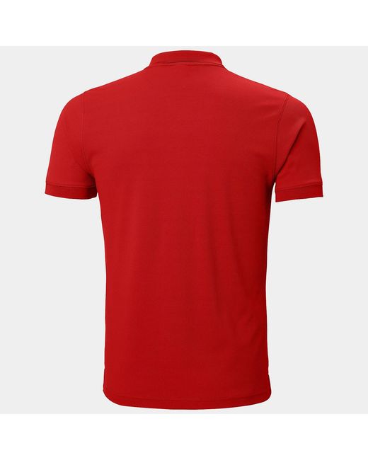 Helly Hansen Driftline Quick-dry Performance Polo Red for men