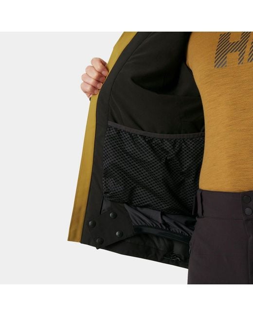 Helly Hansen Black Alpha Infinity Waterproof Ski Jacket for men