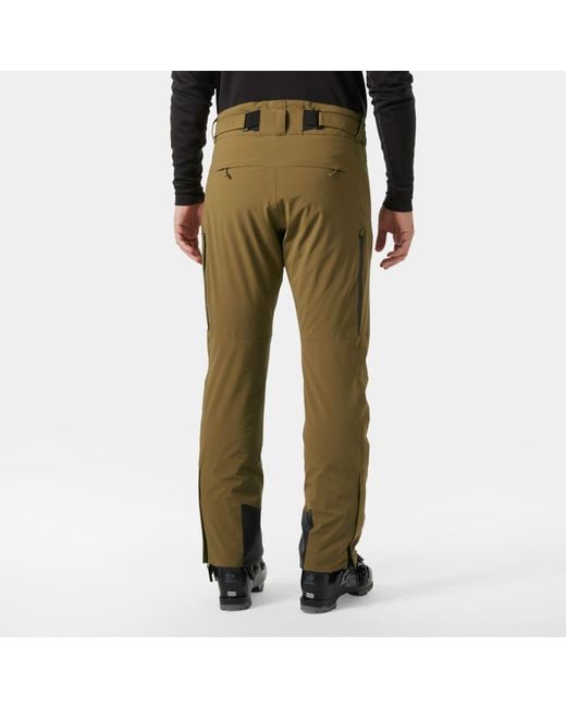 Helly Hansen Green Alpha Lifaloft Lightweight Mountain Ski Trousers