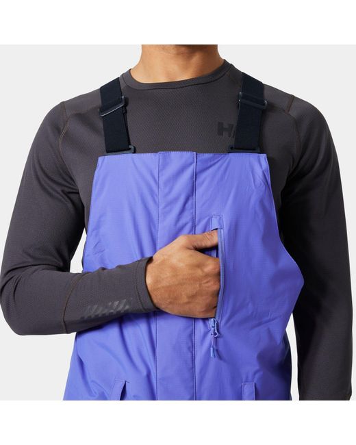 Helly Hansen Blue Sogn Bib Cargo Ski Trousers for men
