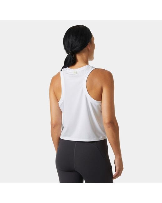 Helly Hansen White Ocean Cropped Tank Top