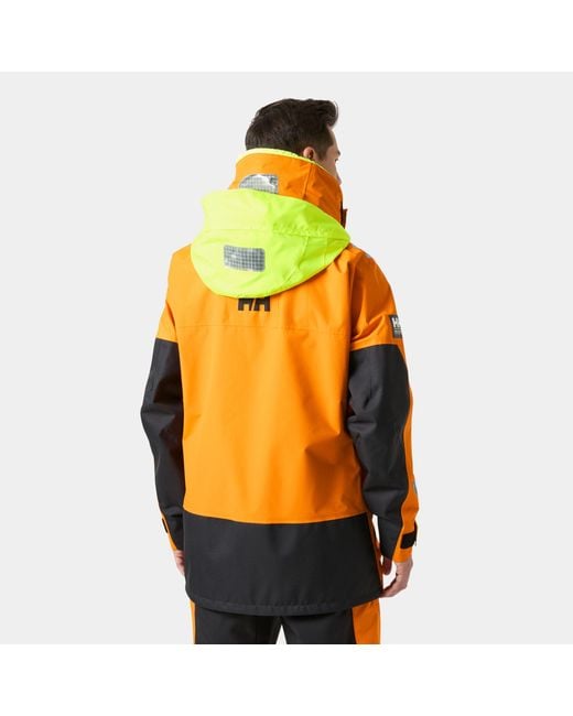 Helly Hansen Orange Skagen Offshore Sailing Jacket for men