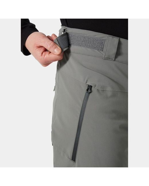 Helly Hansen Gray Alpha Lifaloft Lightweight Mountain Ski Pants for men