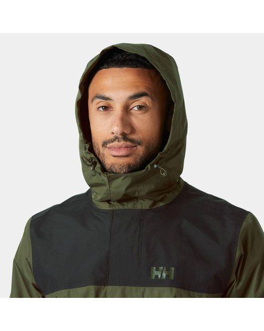 Helly Hansen Green Vancouver Rain Jacket for men