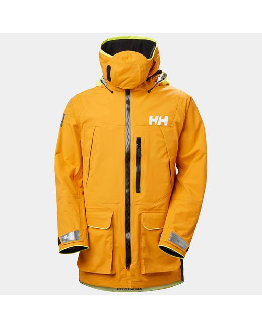 Helly Hansen Yellow Aegir Ocean Sailing Jacket for men