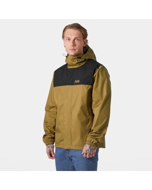 Helly Hansen Green Vancouver Rain Jacket for men
