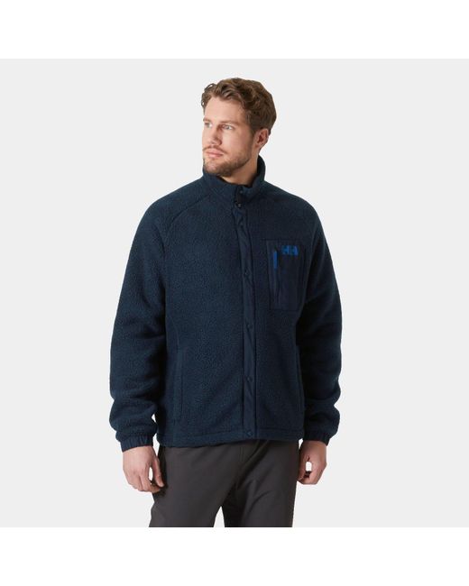 Helly Hansen Blue Panorama Pile Snap for men