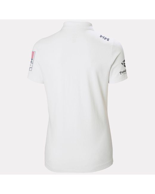 Helly Hansen White Crew Technical Polo Shirt