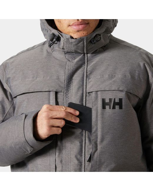 Helly Hansen Gray Nordsjo Comfortable Urban Winter Parka for men