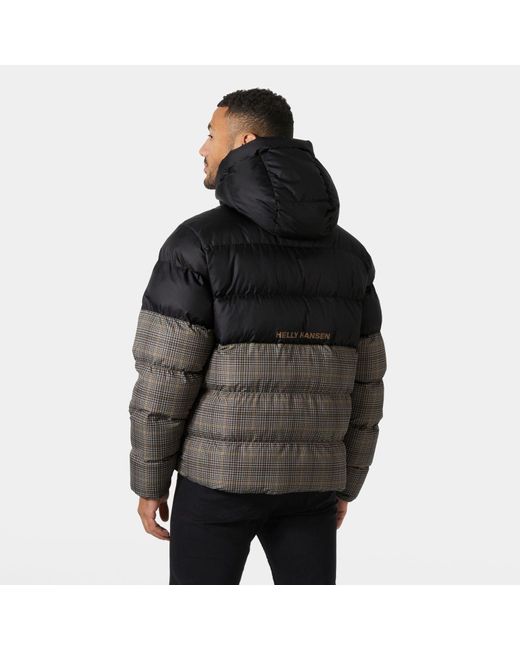 Helly Hansen Black Oslo Graphic Puffy Jacket for men