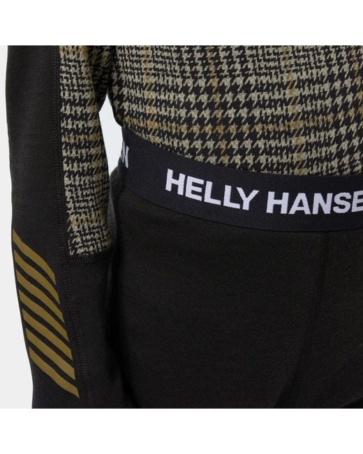 Helly Hansen Green Junior's Hh Graphic Lifa Merino Midweight Base Layer Set