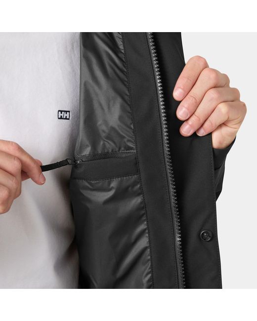 Helly Hansen Black City Raincoat for men