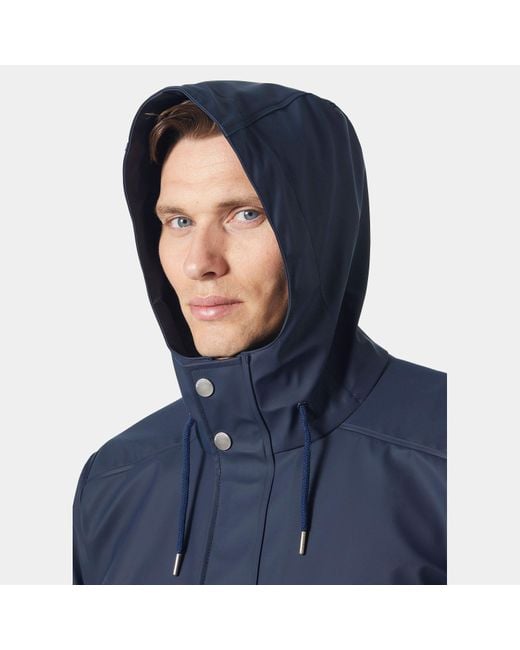 Helly Hansen Blue Moss Rain Coat for men