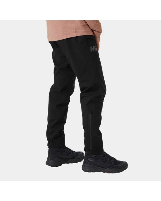Helly Hansen Black Verglas 3 Layer Shell Trousers for men