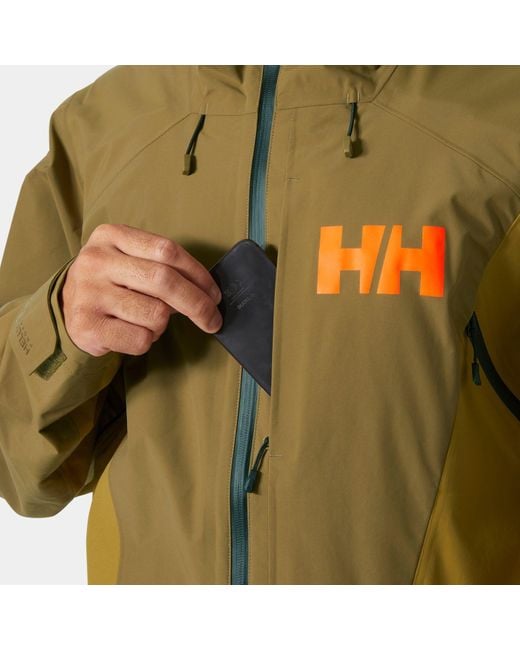 Helly Hansen Green Sogn Tinden Shell Jacket for men