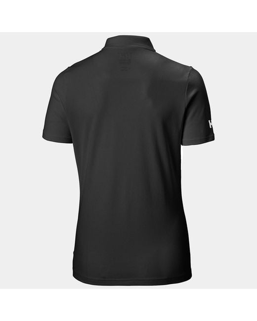 Helly Hansen Black Crew Technical Polo Shirt for men