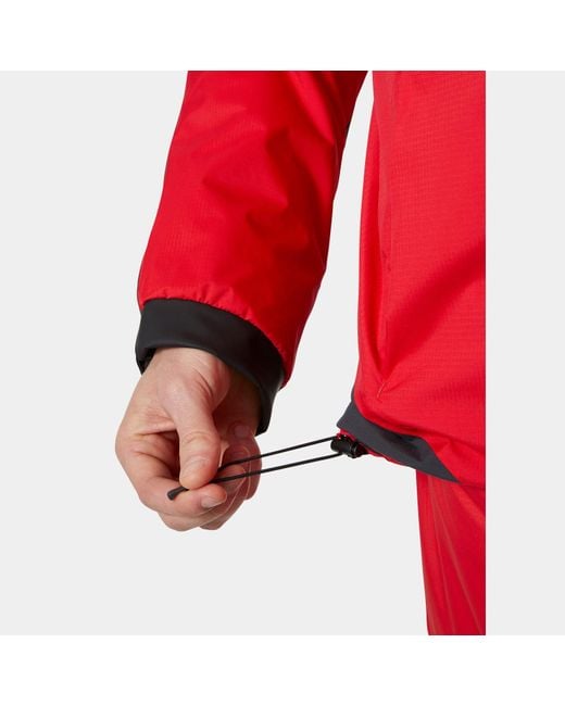 Helly Hansen Red Aegir H2Flow Midlayer Sailing Jacket