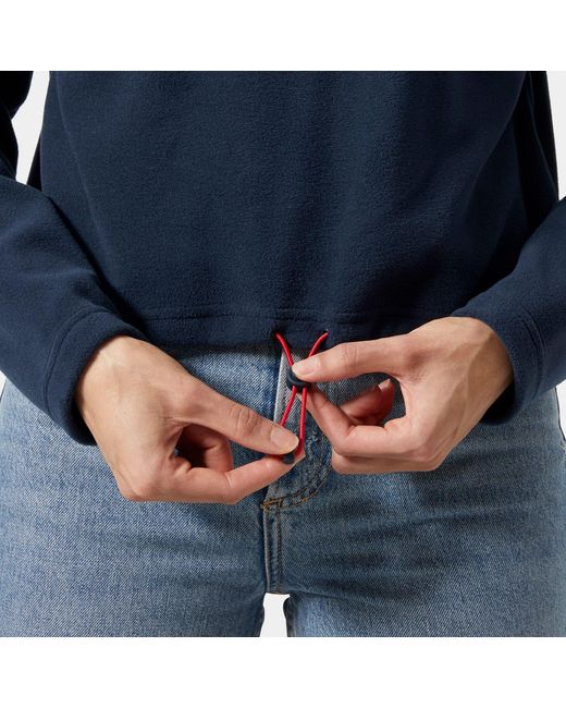 Daybreaker Cropped Pile di Helly Hansen in Blue