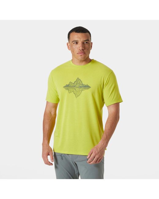 Helly Hansen Green Skog Recycled Graphic T-Shirt for men