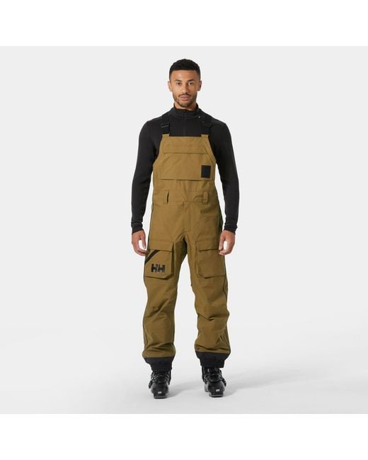 Helly Hansen Green Ullr D Bib Shell Pants for men