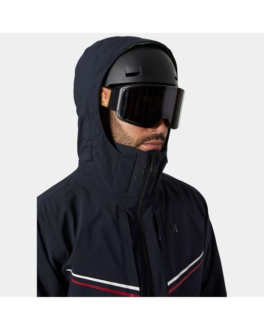 Helly Hansen Blue Alpha Infinity Waterproof Ski Jacket for men