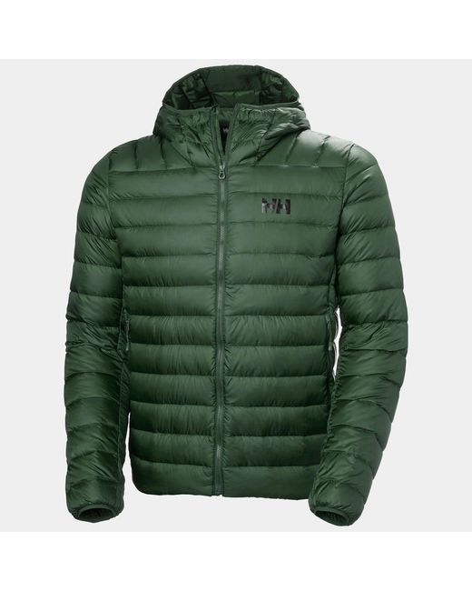 Helly Hansen Green Verglas Hooded Down Jacket 2.0 for men