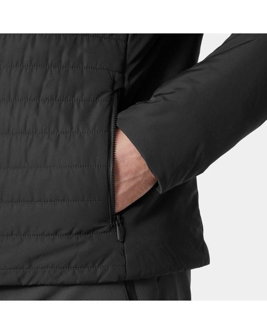 Helly Hansen Black Crew Insulator Sailing Jacket 2.0 for men