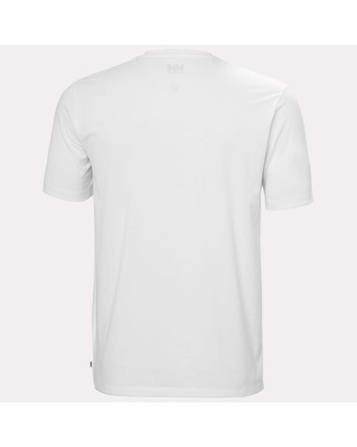 Helly Hansen White Skog Recycled Graphic T-Shirt for men