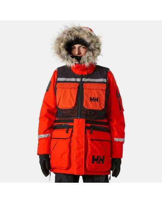 Parka modulaire 2.0 arctic patrol orange Helly Hansen en coloris Red