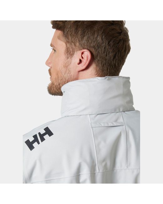 Helly Hansen Gray Crew Hooded Jacket 2.0 for men