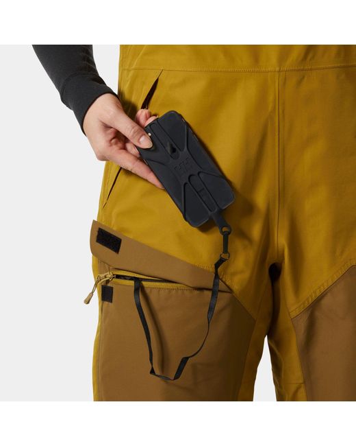 Helly Hansen Yellow Emiko Shell Bib Pants for men