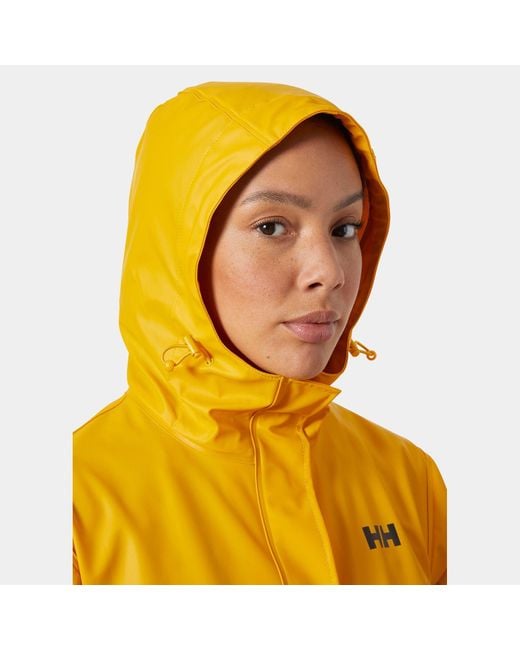 Helly Hansen Yellow Moss Iconic Waterproof Rain Jacket