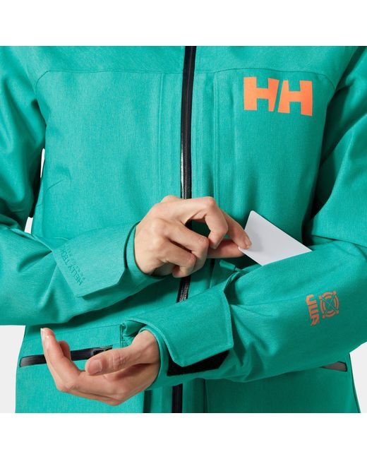 Helly Hansen Blue Powderqueen 3.0 Durable Ski Jacket