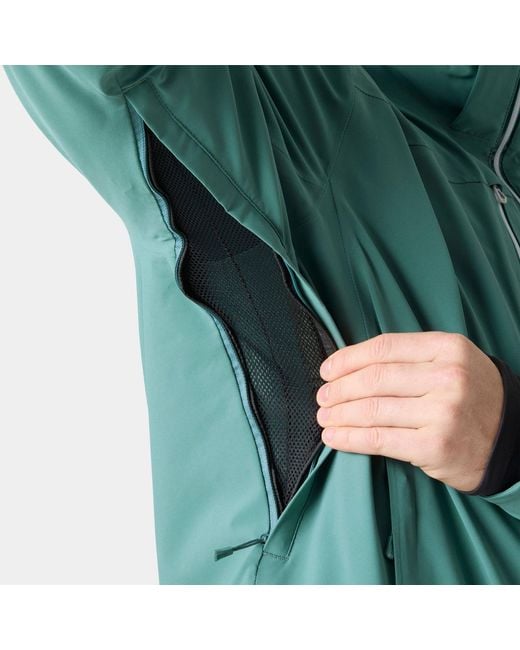 Helly Hansen Green Alpha Lifaloft Lightweight Ski Jacket for men