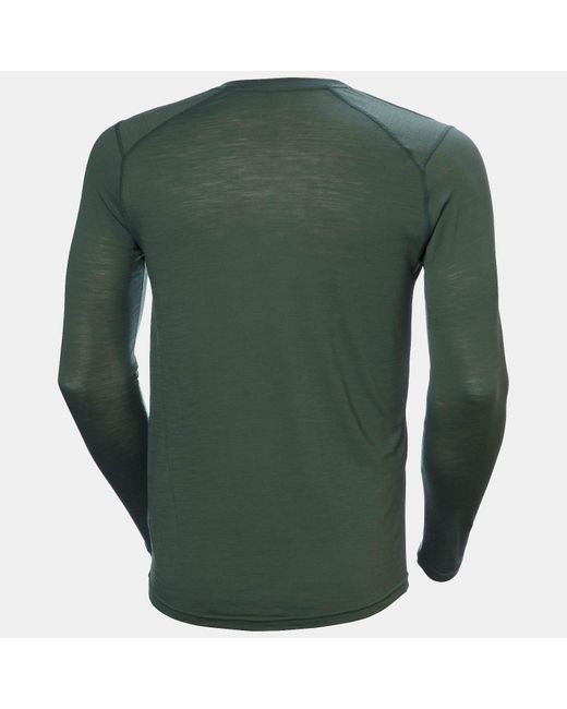 Helly Hansen Green Hh Durawool Long Sleeve Henley for men