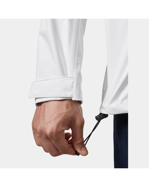 Helly Hansen White Crew Hooded Jacket 2.0 for men