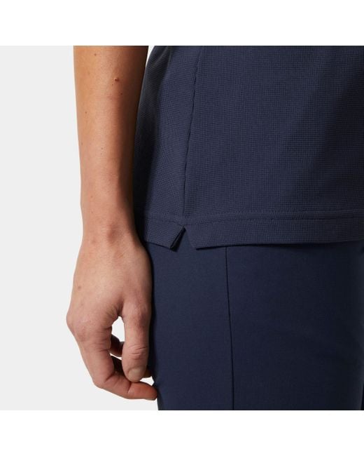 Crew Technical Polo Mujer Helly Hansen de color Blue