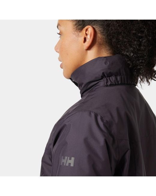 Helly Hansen Blue Aden Long Insulated Rain Coat